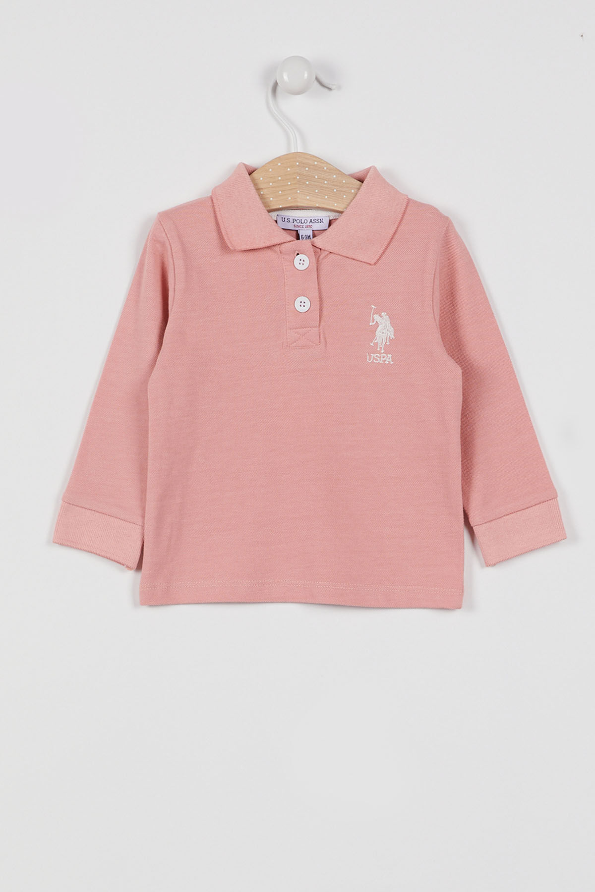 U.S. Polo Assn Kız Bebek Pembe Sweatshirt