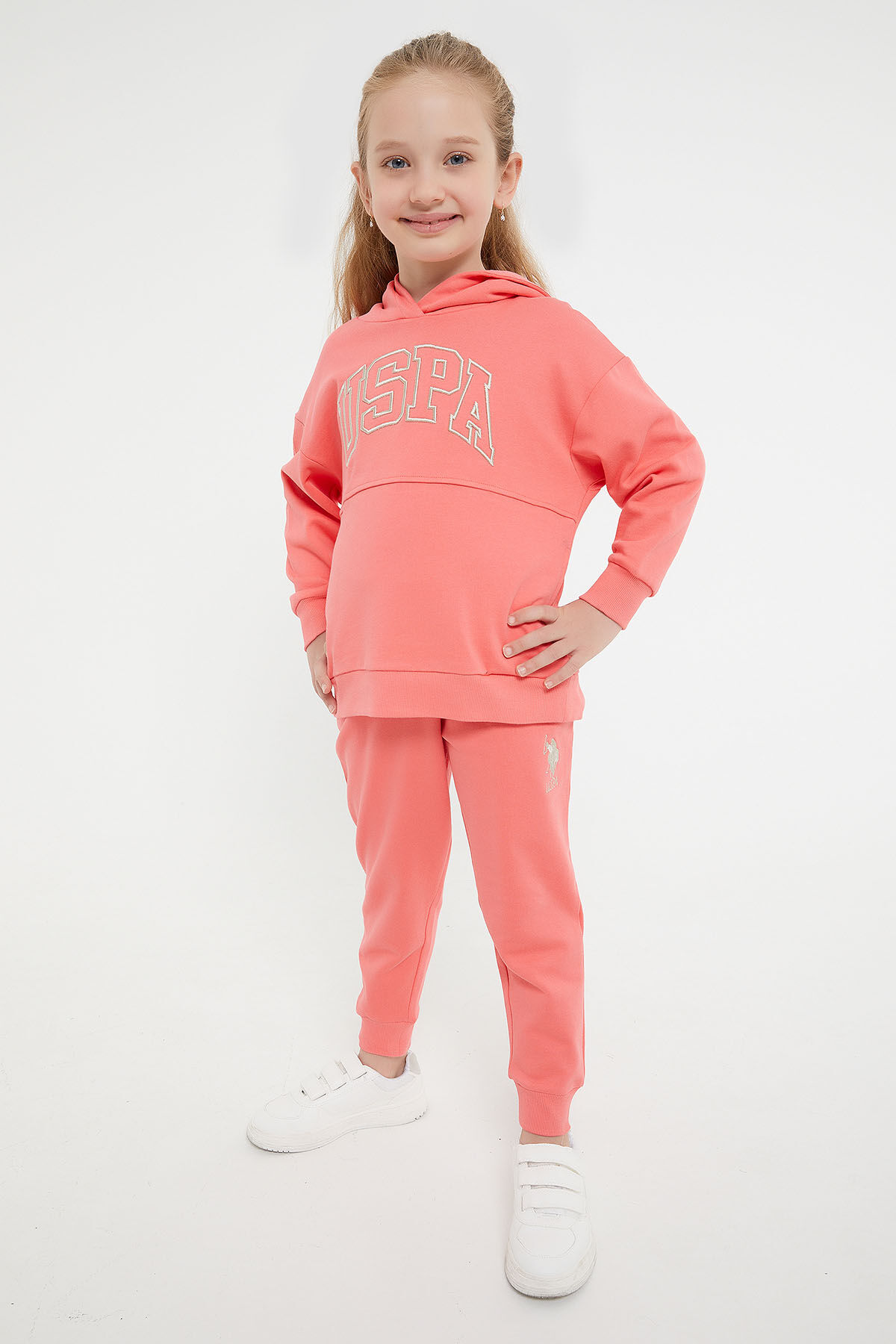 U.S. Polo Assn Kız Çocuk Pembe Eşofman Takımı