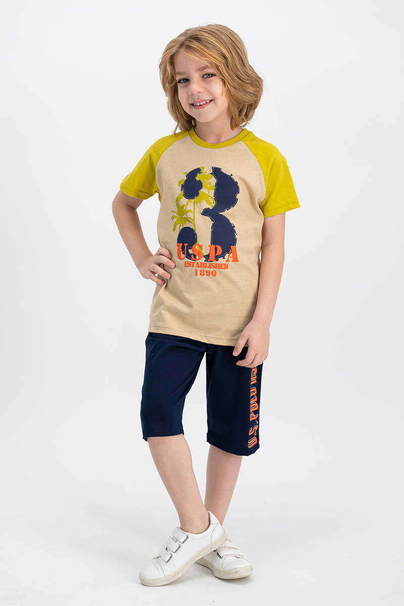 U.S. Polo Assn Kids ÇOCUK ERKEK KUM Kapri Takım