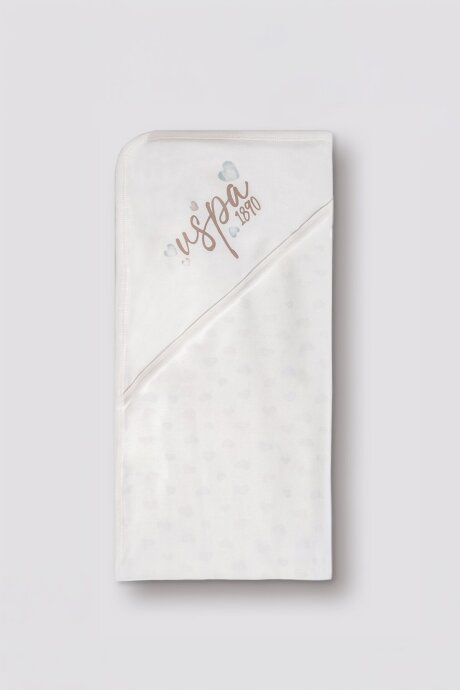 U.S. Polo Assn. Nakışlı Kız Bebek %100 Pamuk Cute Hearts Beyaz Hastane Çıkışı 10’Lu Set USB3200-C-V1 - 5