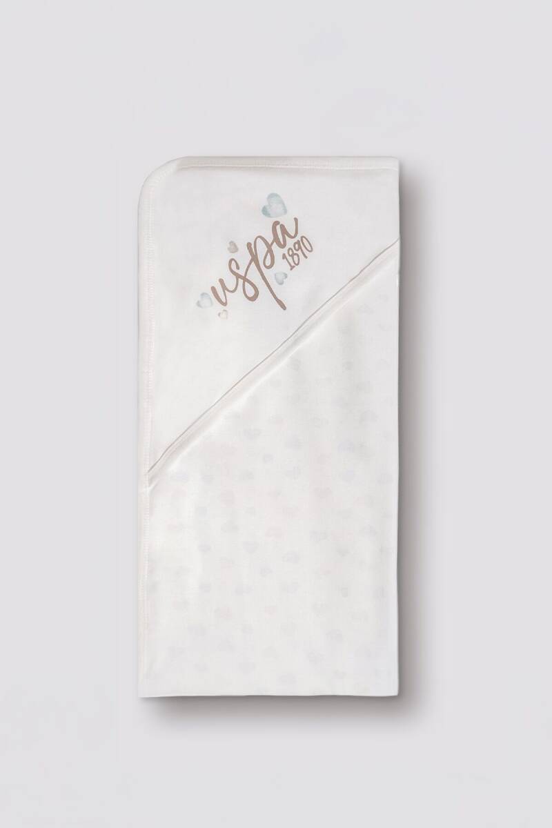 U.S. Polo Assn. Nakışlı Kız Bebek %100 Pamuk Cute Hearts Beyaz Hastane Çıkışı 10’Lu Set USB3200-C-V1 - 5