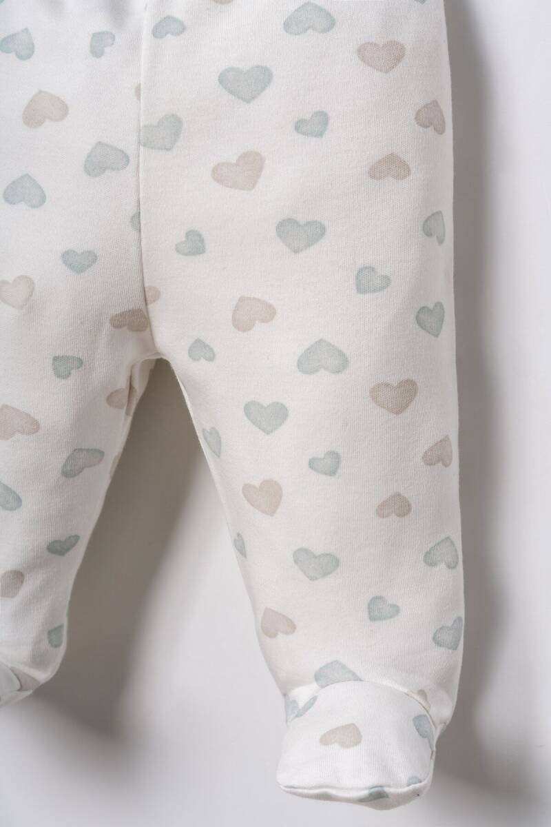 U.S. Polo Assn. Nakışlı Kız Bebek %100 Pamuk Cute Hearts Beyaz Hastane Çıkışı 5’Li Set USB3201-C-V1 - 3