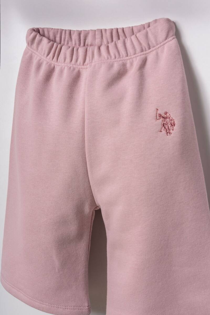 U.S. Polo Assn. Nakışlı Kız Bebek Pembe Uzun Kol Pijama Takım USB3246-C-V4 - 3