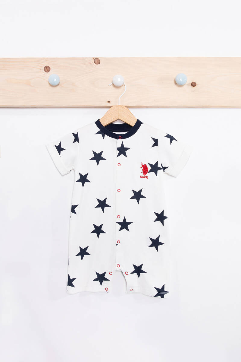 U.S. Polo Assn. Erkek Bebek Beyaz Tulum