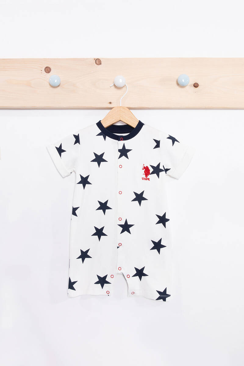 U.S. Polo Assn Stars Krem Erkek Bebek Tulum