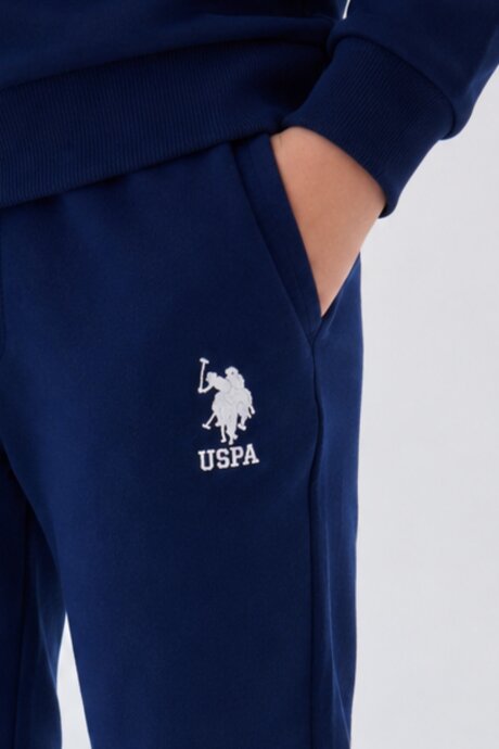 U.S. Polo Assn. Erkek Çocuk Bisiklet Yaka Pigment Baskılı Kışlık Regular Fit Lacivert Eşofman Takımı US2135-C-V5 - 4
