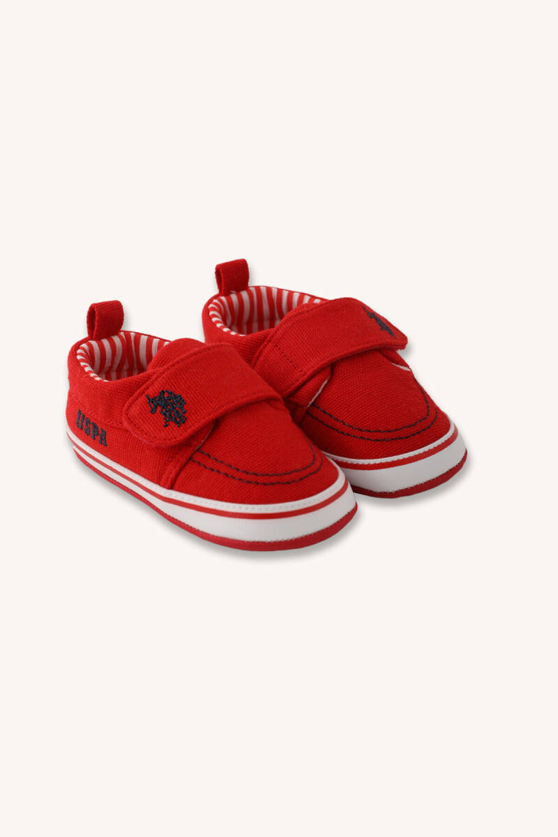 U.S. Polo Assn. Kız Bebek Pamuklu Kışlık Regular Fit Kırmızı Ayakkabı USB1810-B-V1 - 3