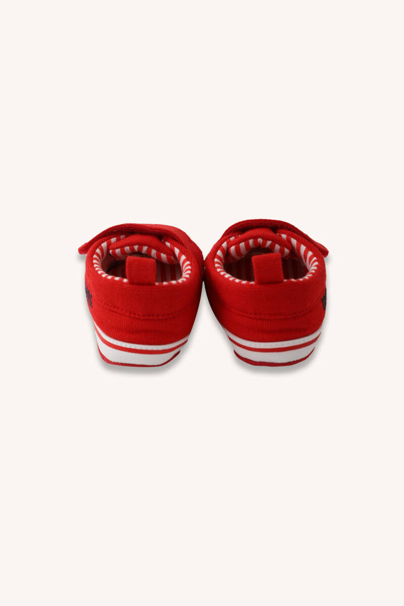 U.S. Polo Assn. Kız Bebek Pamuklu Kışlık Regular Fit Kırmızı Ayakkabı USB1810-B-V1 - 4