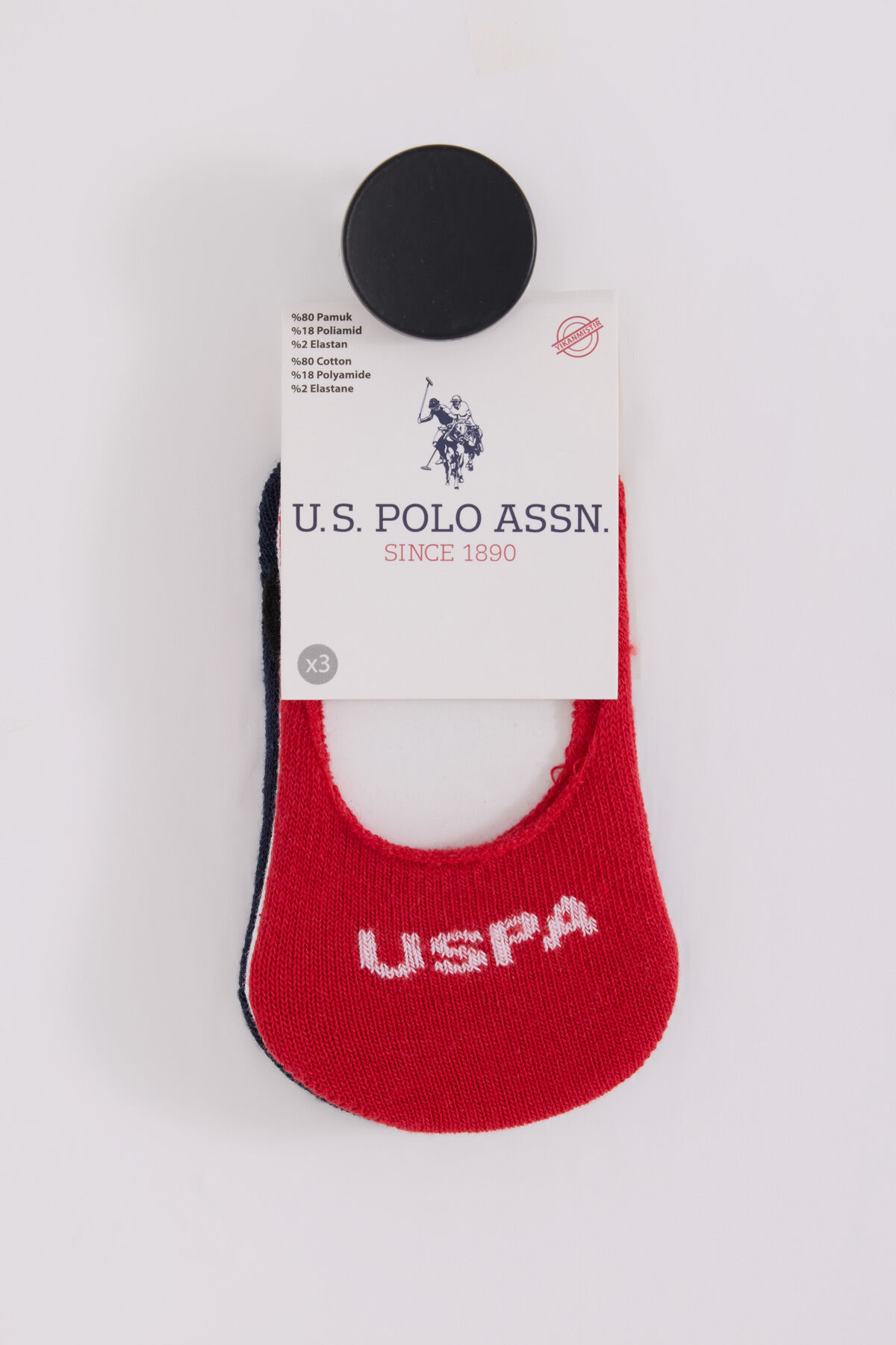 U.S. Polo Assn Bebek ERKEK BEBEK BEYAZ/LACİVERT/KIRMIZI Bebek Corap