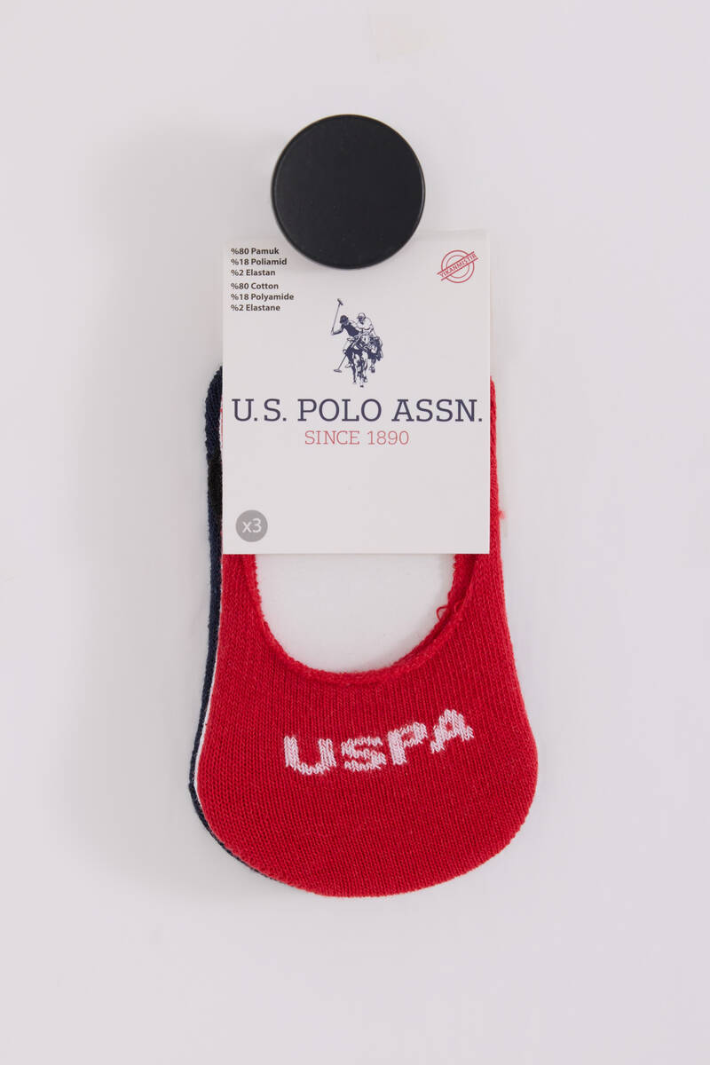 U.S. Polo Assn Bebek ERKEK BEBEK BEYAZ/LACİVERT/KIRMIZI Bebek Corap
