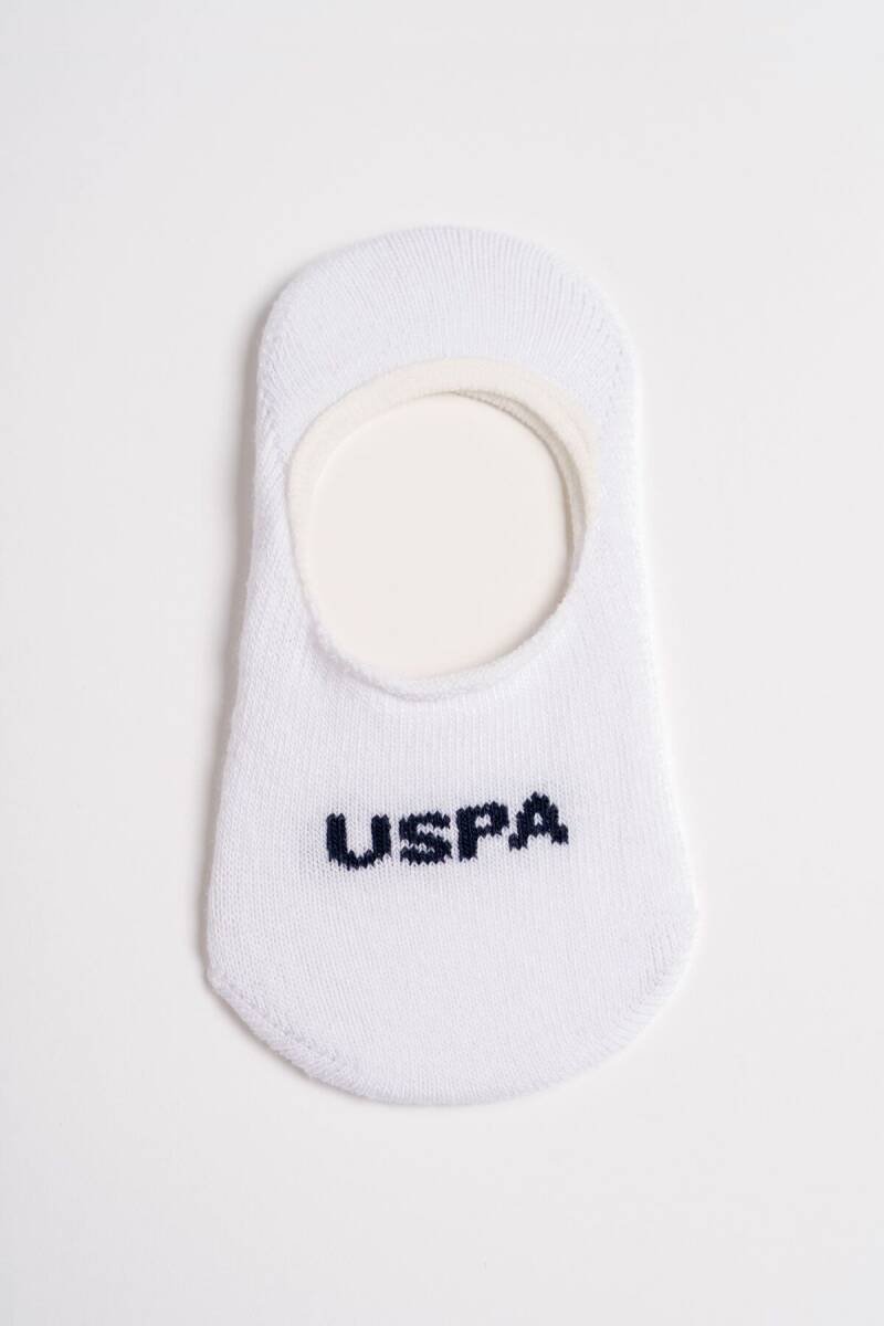 U.S. Polo Assn. Erkek Bebek Pamuklu Pigment Baskılı Yazlık Regular Fit Beyaz Çorap USB2601-C-V1 - 4