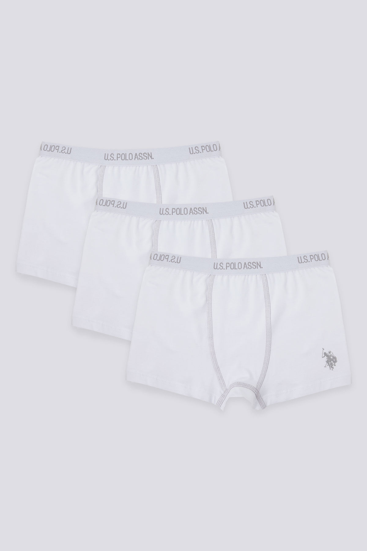 U.S. Polo Assn. Erkek Çocuk Beyaz Boxer