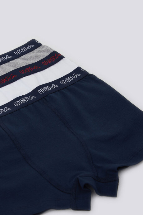 U.S. Polo Assn. Erkek Çocuk Pamuklu Pigment Baskılı Kışlık Regular Fit Lacivert Boxer US1379-C-V1 (1)