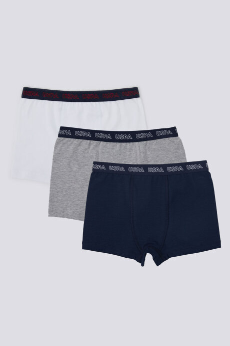 U.S. Polo Assn. Erkek Çocuk Pamuklu Pigment Baskılı Kışlık Regular Fit Lacivert Boxer US1379-C-V1