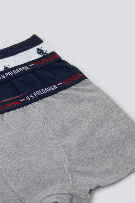 U.S. Polo Assn. Erkek Çocuk Pamuklu Pigment Baskılı Kışlık Regular Fit Lacivert Boxer US1374-C-V1 (1)