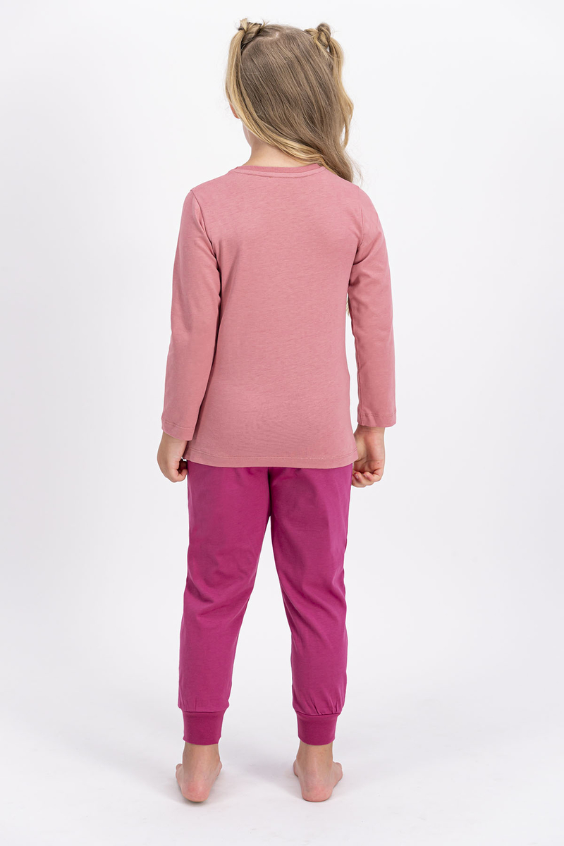 U.S. Polo Assn - U.S. Polo Assn Lisanslı Pembe Kız Çocuk Pijama Takımı (1)
