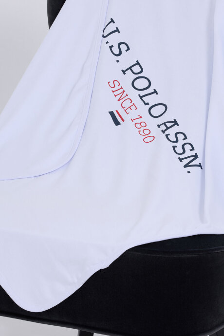 U.S. Polo Assn. Erkek Bebek Pamuklu Pigment Baskılı Yazlık Regular Fit Beyaz Battaniye USB2473-C-V1 - 3