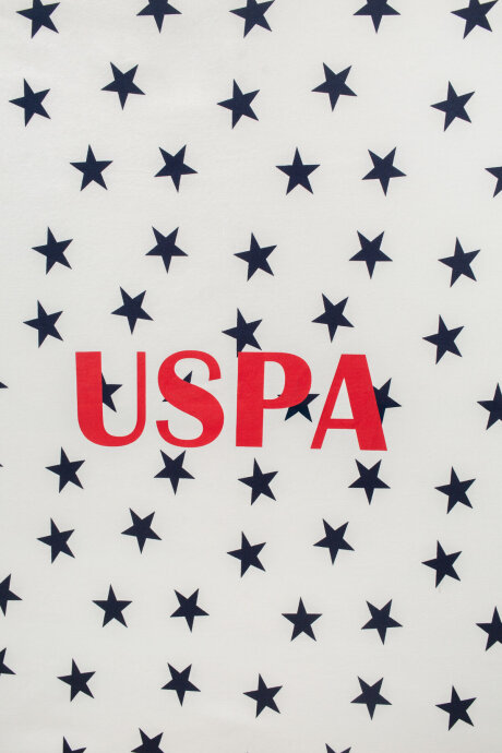 U.S. Polo Assn. Erkek Bebek Pamuklu Pigment Baskılı Kışlık Regular Fit Beyaz Battaniye USB2642-C-V1 (1)