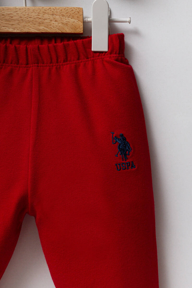 U.S. Polo Assn. Erkek Bebek Pamuklu Kışlık Regular Fit Mavi Bebek Takımı USB2572-C-V1 - 3