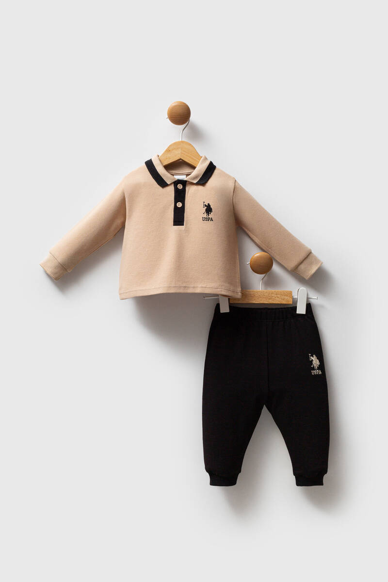 U.S. Polo Assn Erkek Bebek Krem Takım