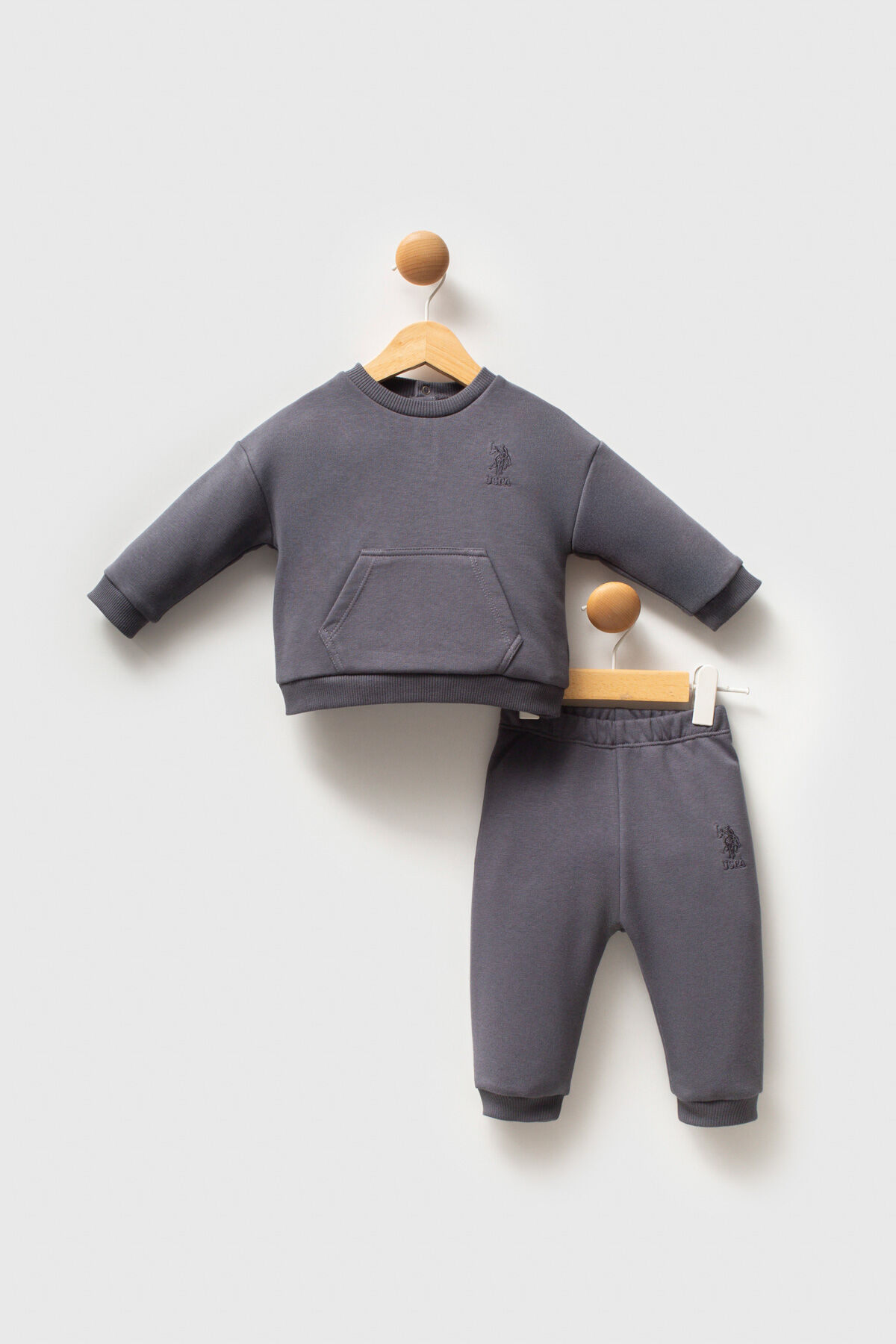 U.S. Polo Assn Erkek Bebek Antrasit Takım