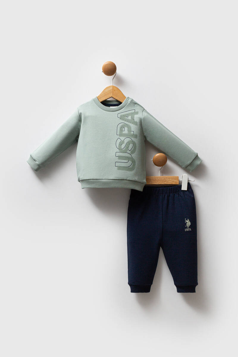 U.S. Polo Assn Erkek Bebek Yeşil Takım