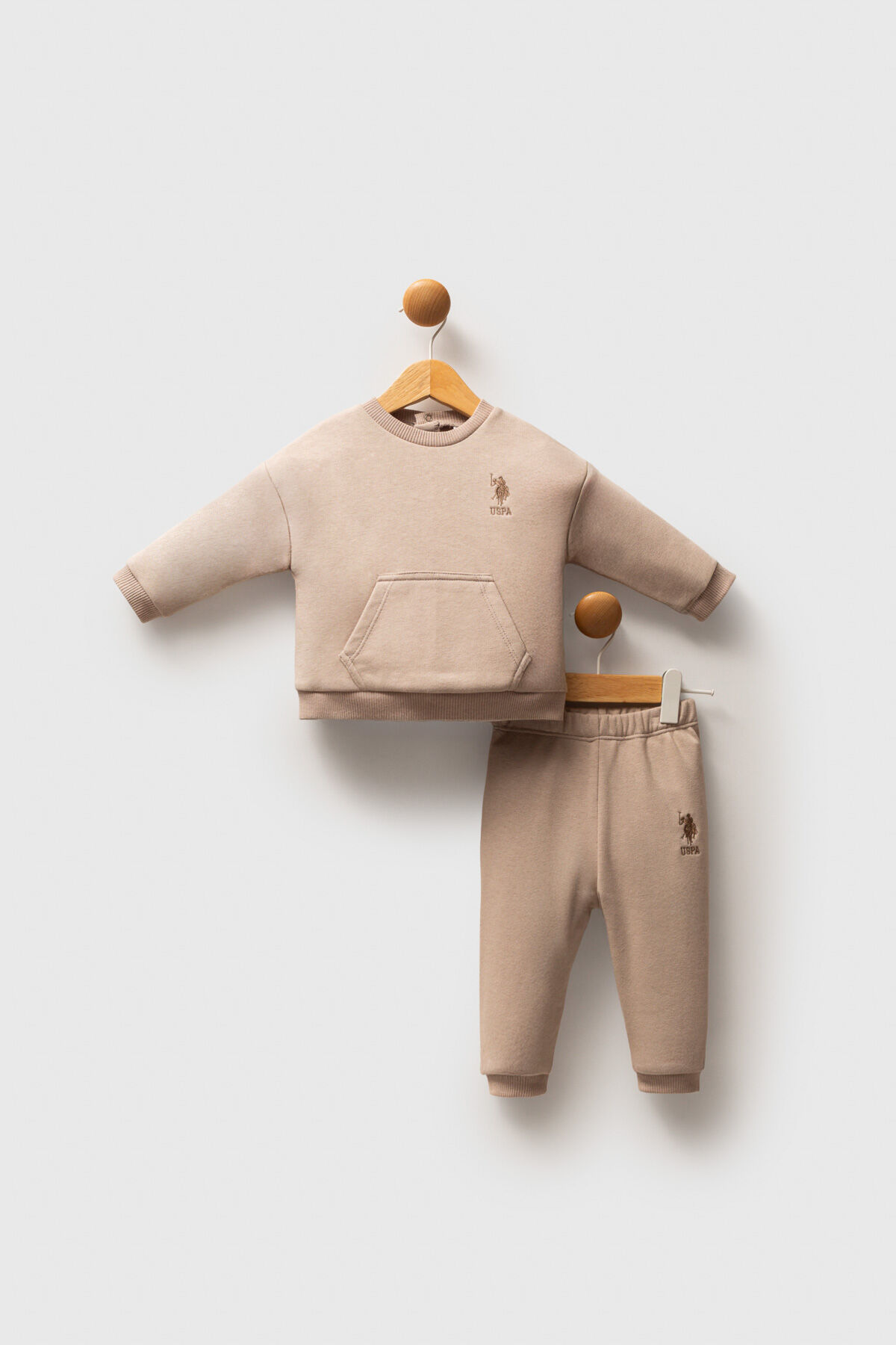 U.S. Polo Assn Erkek Bebek Kahverengi Takım