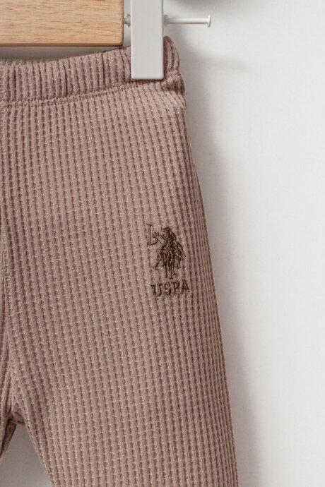 U.S. Polo Assn. Erkek Bebek Kışlık Regular Fit Kahverengi Bebek Takımı USB2589-C-V2 - 3