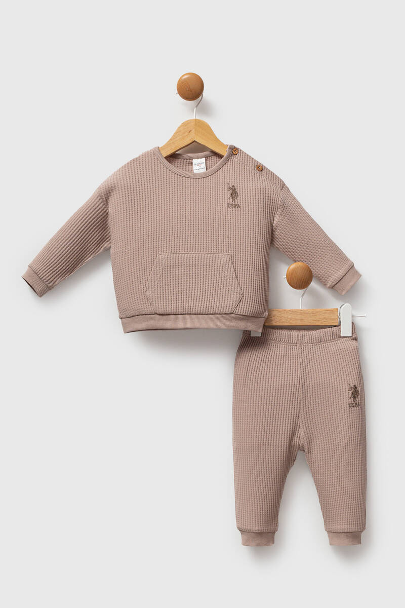 U.S. Polo Assn Erkek Bebek Kahverengi Bebek Takımları