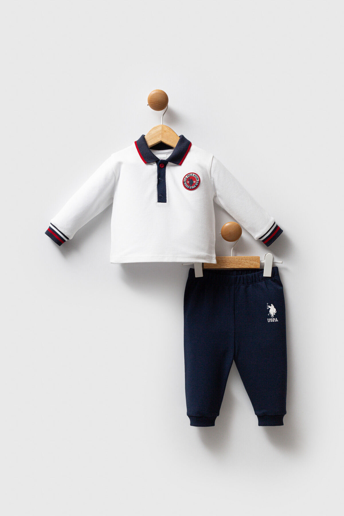 U.S. Polo Assn Erkek Bebek Beyaz Takım