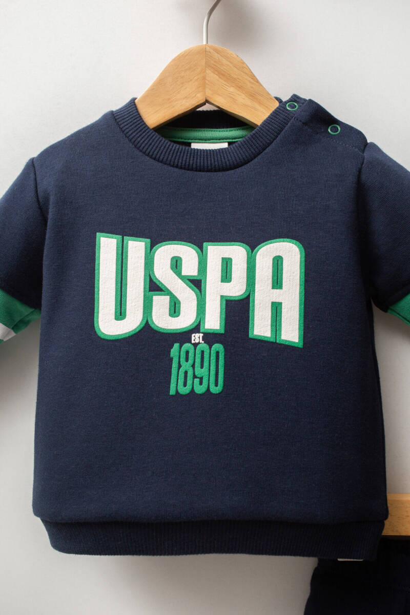 U.S. Polo Assn. Erkek Bebek Kışlık Regular Fit Lacivert Bebek Takımı USB2550-C-V1 - 2