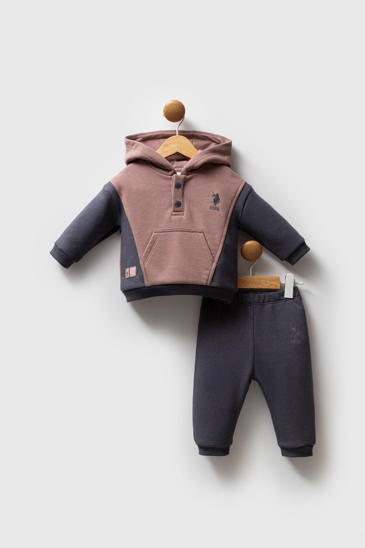 U.S. Polo Assn Erkek Bebek Kahverengi Takım