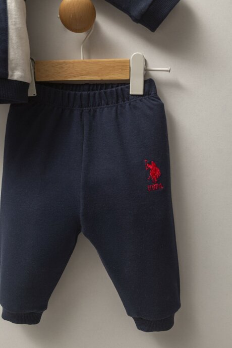 U.S. Polo Assn. Erkek Bebek Kışlık Regular Fit Lacivert Bebek Takımı USB2537-C-V1 - 6