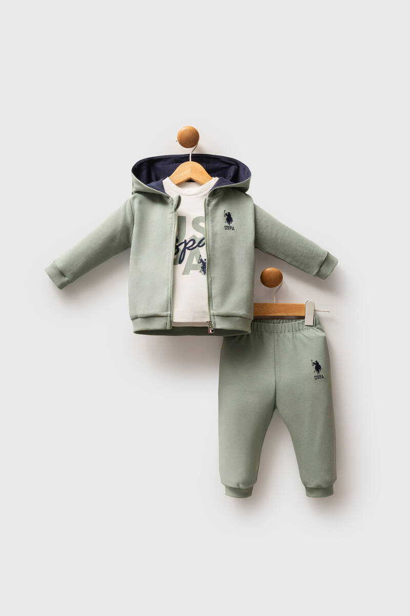 U.S. Polo Assn Erkek Bebek Yeşil Bebek Takımları