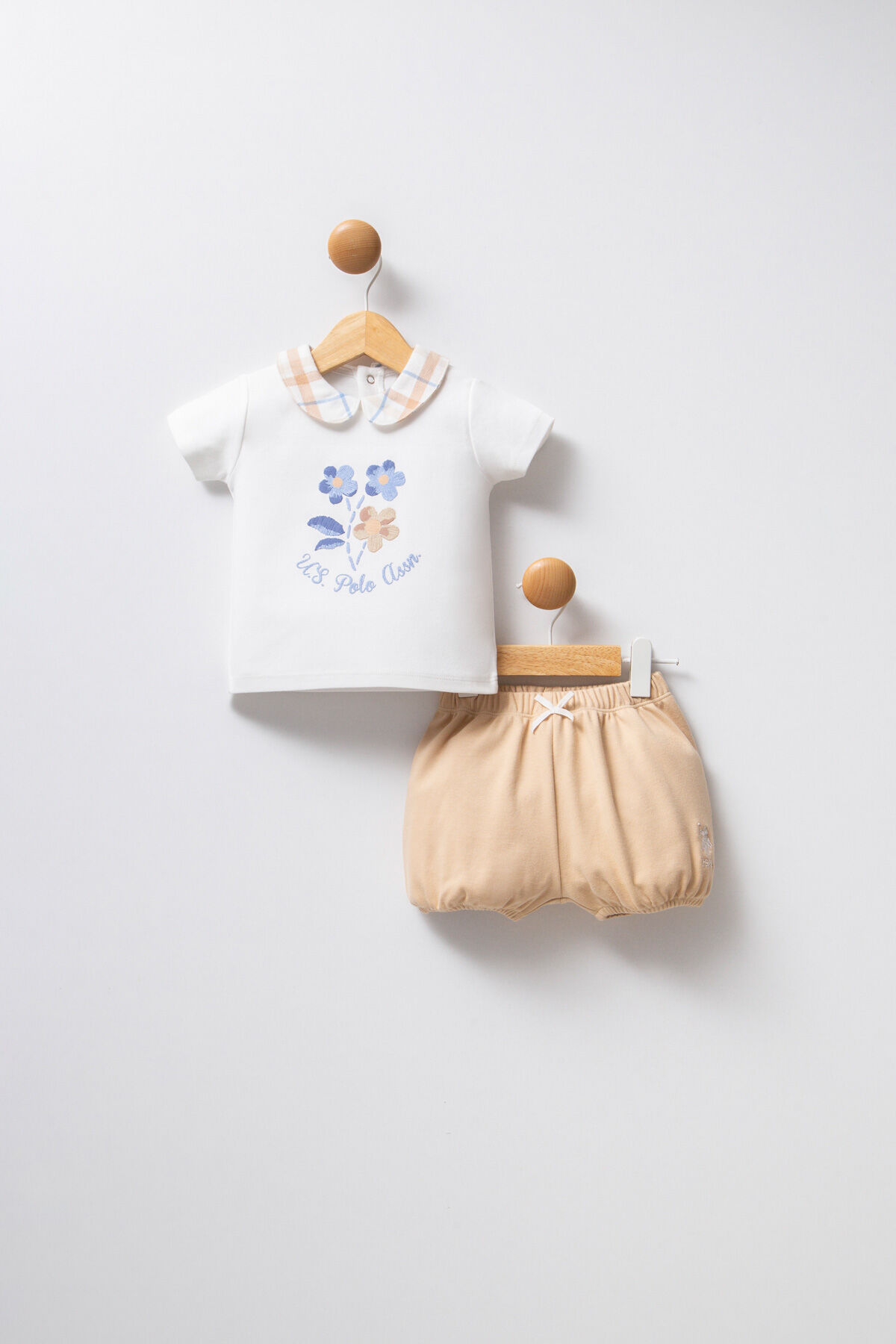 U.S. Polo Assn Kız Bebek Beyaz Takım