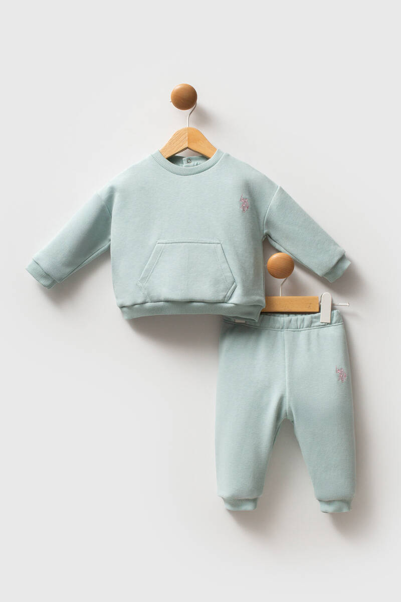 U.S. Polo Assn Kız Bebek Yeşil Bebek Takımları