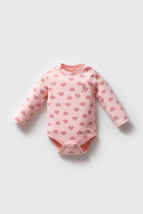 U.S. Polo Assn. Kız Bebek Kışlık Regular Fit Pembe Badi USB2710-C-V1 (1)