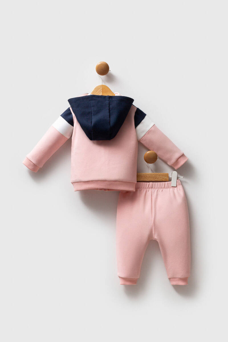 U.S. Polo Assn. Kız Bebek Pamuklu Kışlık Regular Fit Pembe Bebek Takımı USB2758-C-V1 - 5