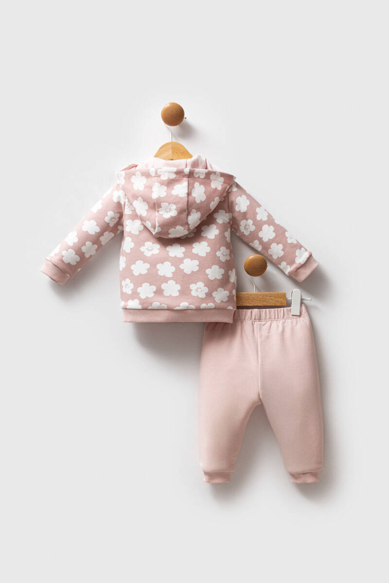 U.S. Polo Assn. Kız Bebek Pamuklu Kışlık Regular Fit Pembe Bebek Takımı USB2771-C-V1 - 6