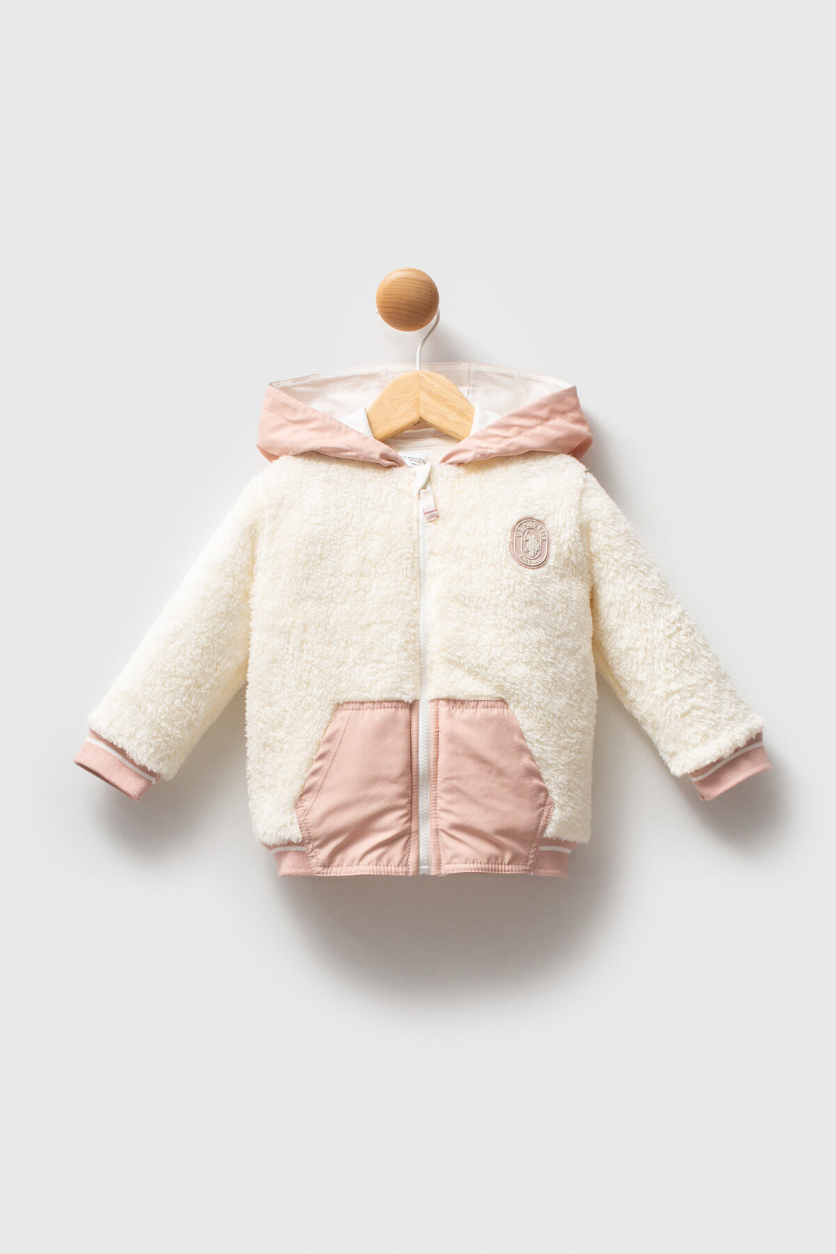 U.S. Polo Assn Kız Bebek Beyaz Mont 