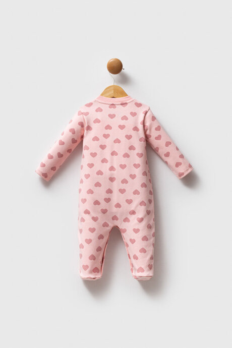 U.S. Polo Assn. Kız Bebek Pamuklu Kışlık Regular Fit Pembe Tulum USB2715-C-V1 - 3