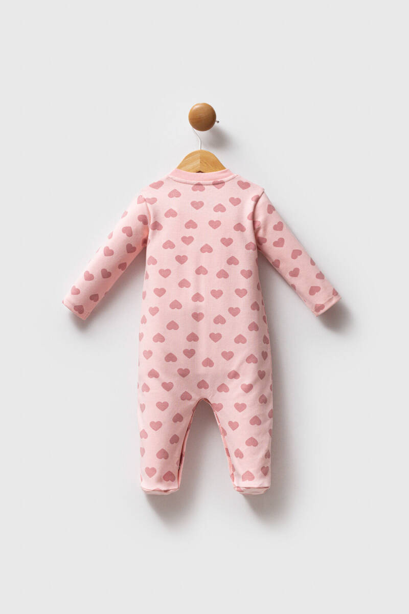 U.S. Polo Assn. Kız Bebek Pamuklu Kışlık Regular Fit Pembe Tulum USB2715-C-V1 - 3