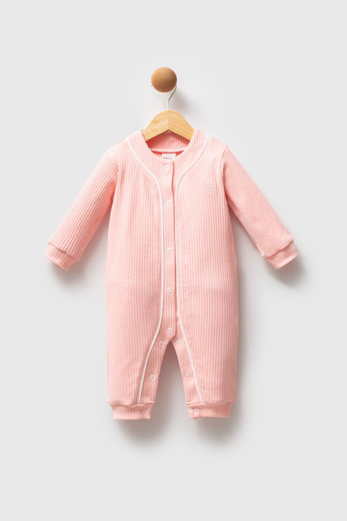 U.S. Polo Assn Kız Bebek Pembe Tulum