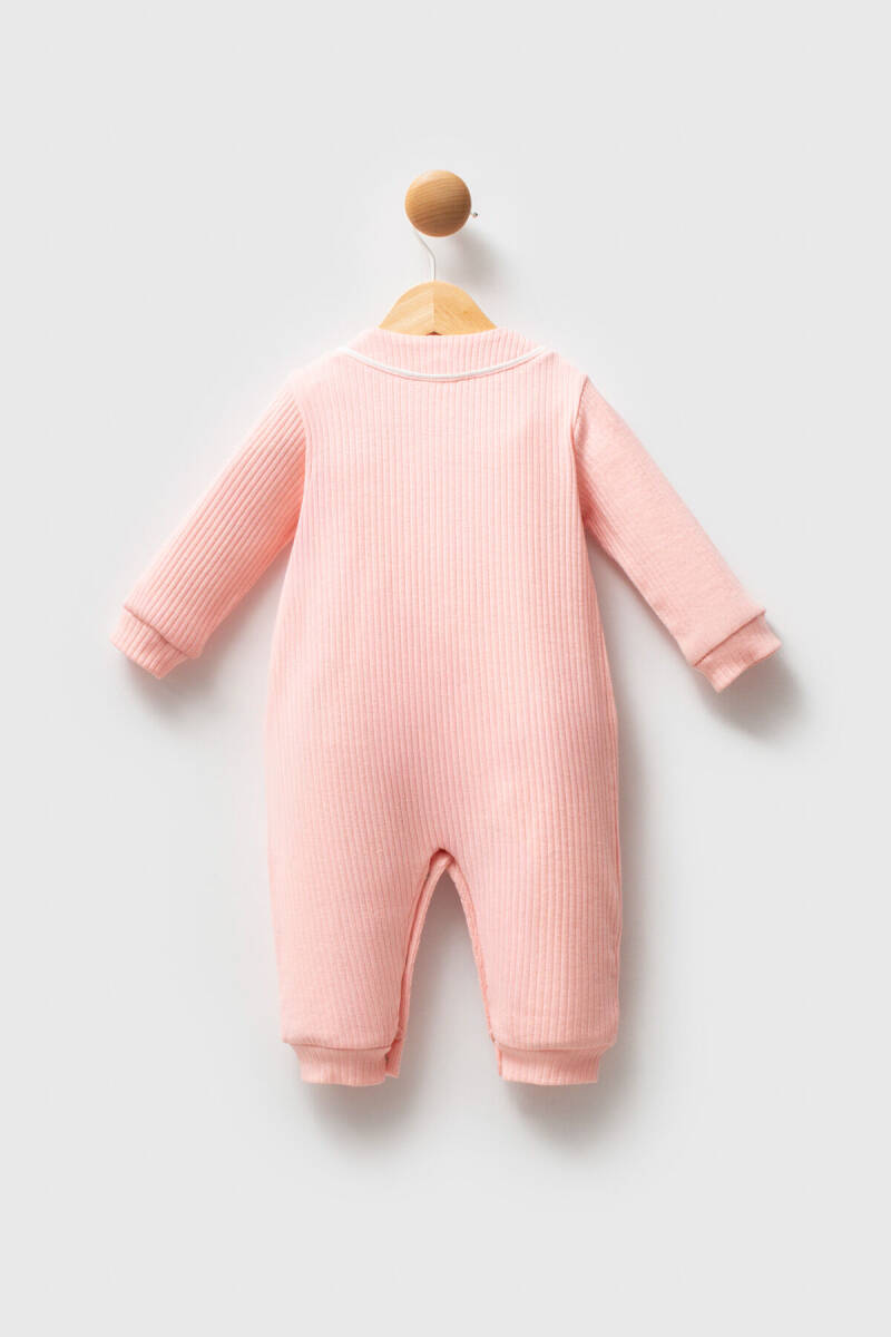 U.S. Polo Assn. Kız Bebek Kışlık Regular Fit Pembe Tulum USB2737-C-V2 - 3