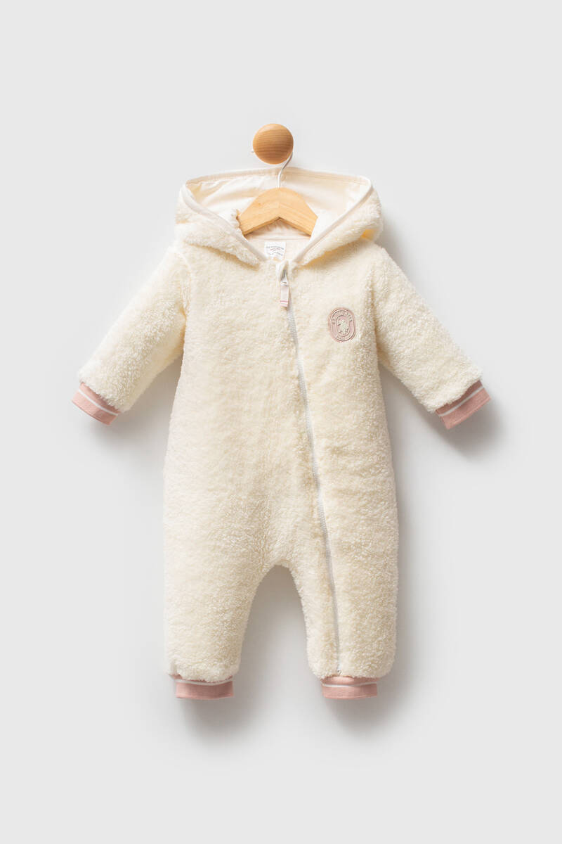 U.S. Polo Assn Kız Bebek Beyaz Tulum