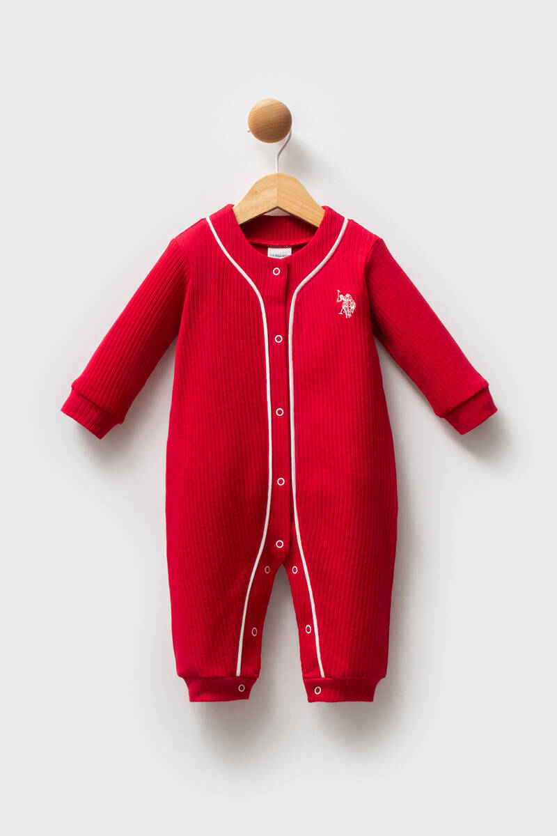 U.S. Polo Assn Kız Bebek Kırmızı Tulum