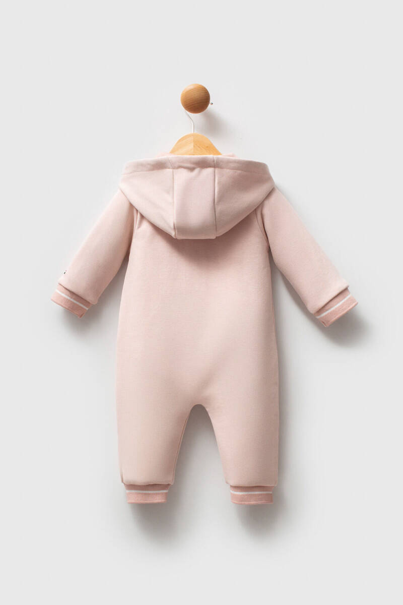 U.S. Polo Assn. Kız Bebek Pamuklu Kışlık Regular Fit Pembe Tulum USB2745-C-V1 - 3
