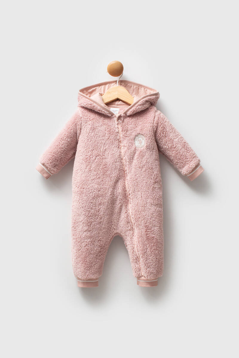 U.S. Polo Assn Kız Bebek Pembe Tulum