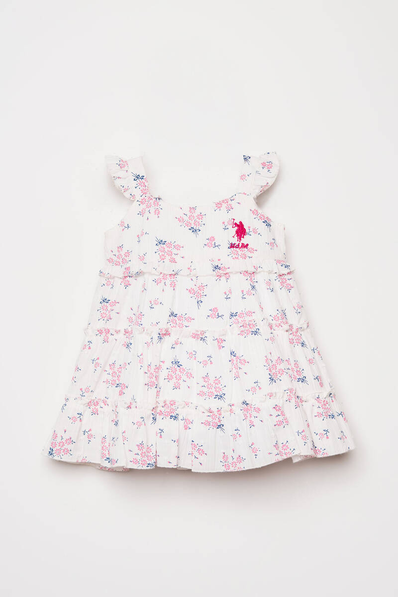 U.S. Polo Assn. Kız Bebek Pembe Elbise