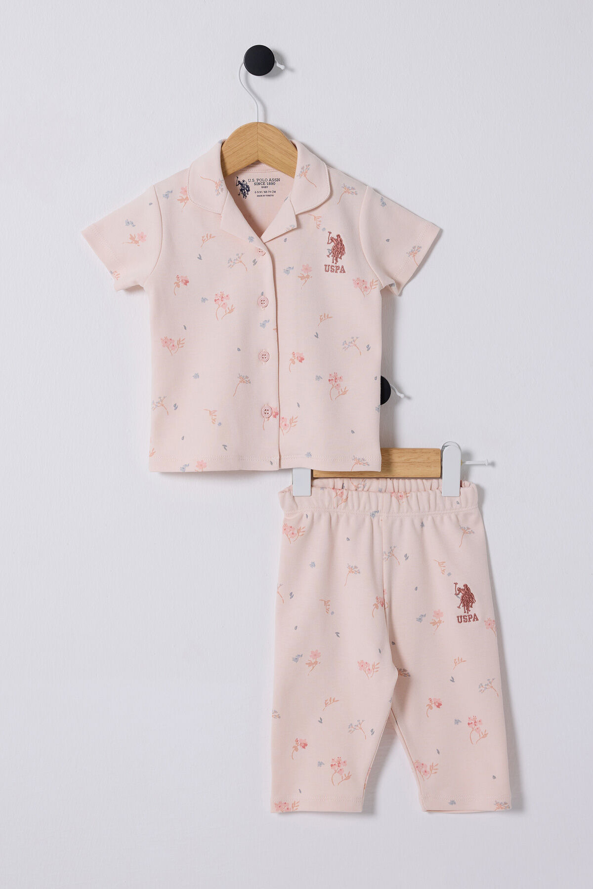 U.S. Polo Assn Kız Bebek Pembe Takım